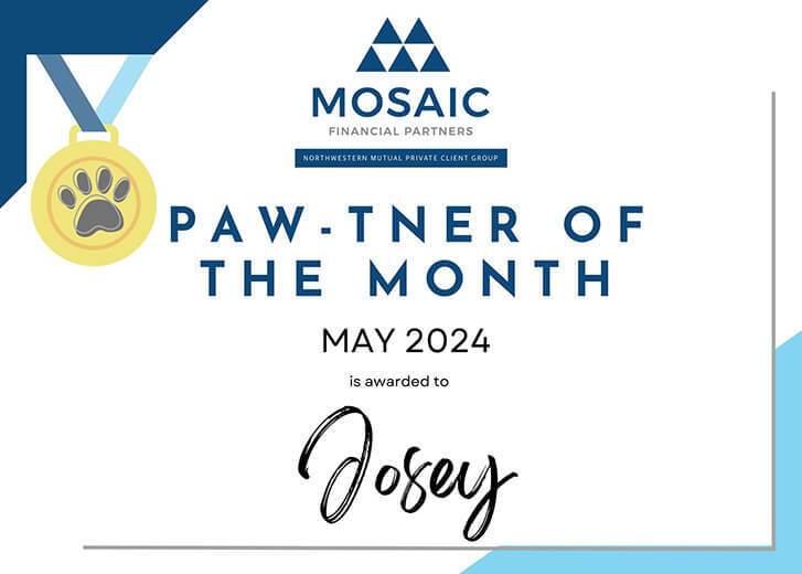 Paw-tner of the Month May 2024